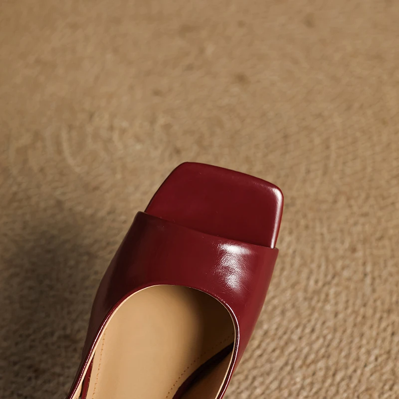 Kendra™| Leather Slingbacks
