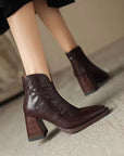 Valenza™| Everly Leather Ankle Boots