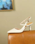 Norinda™| Thin Heeled Slingbacks