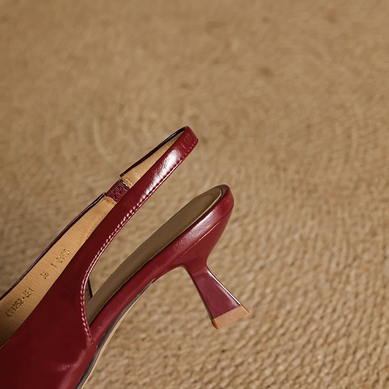 Kendra™| Leather Slingbacks