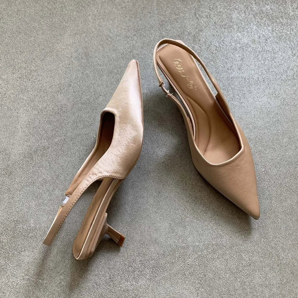 Lurevia™| Pointed Toe Slingbacks