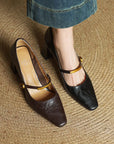 Estrella™| Leather Heels