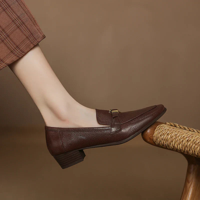 Arvenia™ | Chunky Heel Shoes