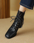 Virelia™| Leather Ankle Boots