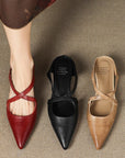 Virelina™| Leather Mules