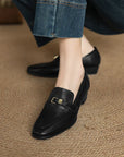 Arvenia™ | Chunky Heel Shoes