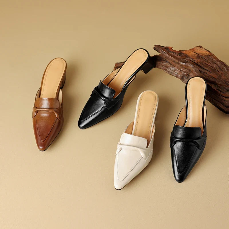 Giselle™| Genuine Leater Mules