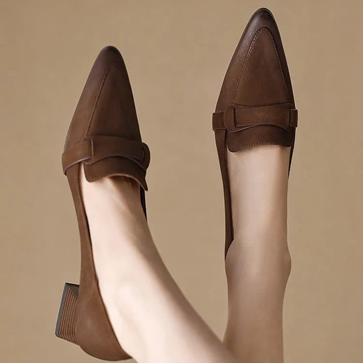 Brivelle™| Mid Heeled Loafers