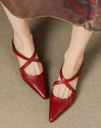Virelina™| Leather Mules