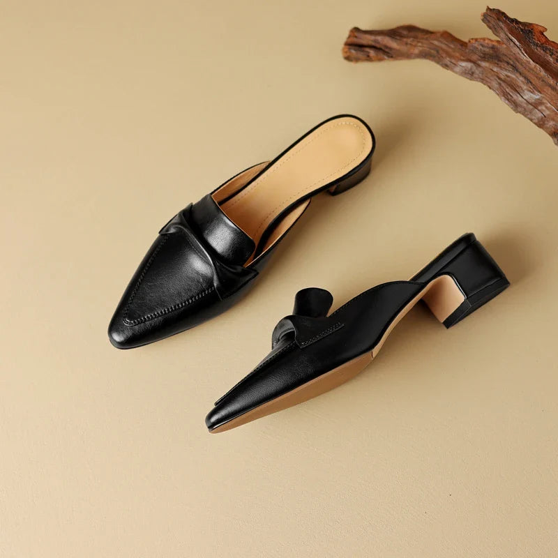 Giselle™| Genuine Leater Mules