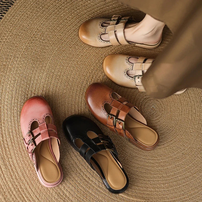 Dorella™| Leather Mules