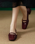 Elvasia™| Low Heeled Mary Janes