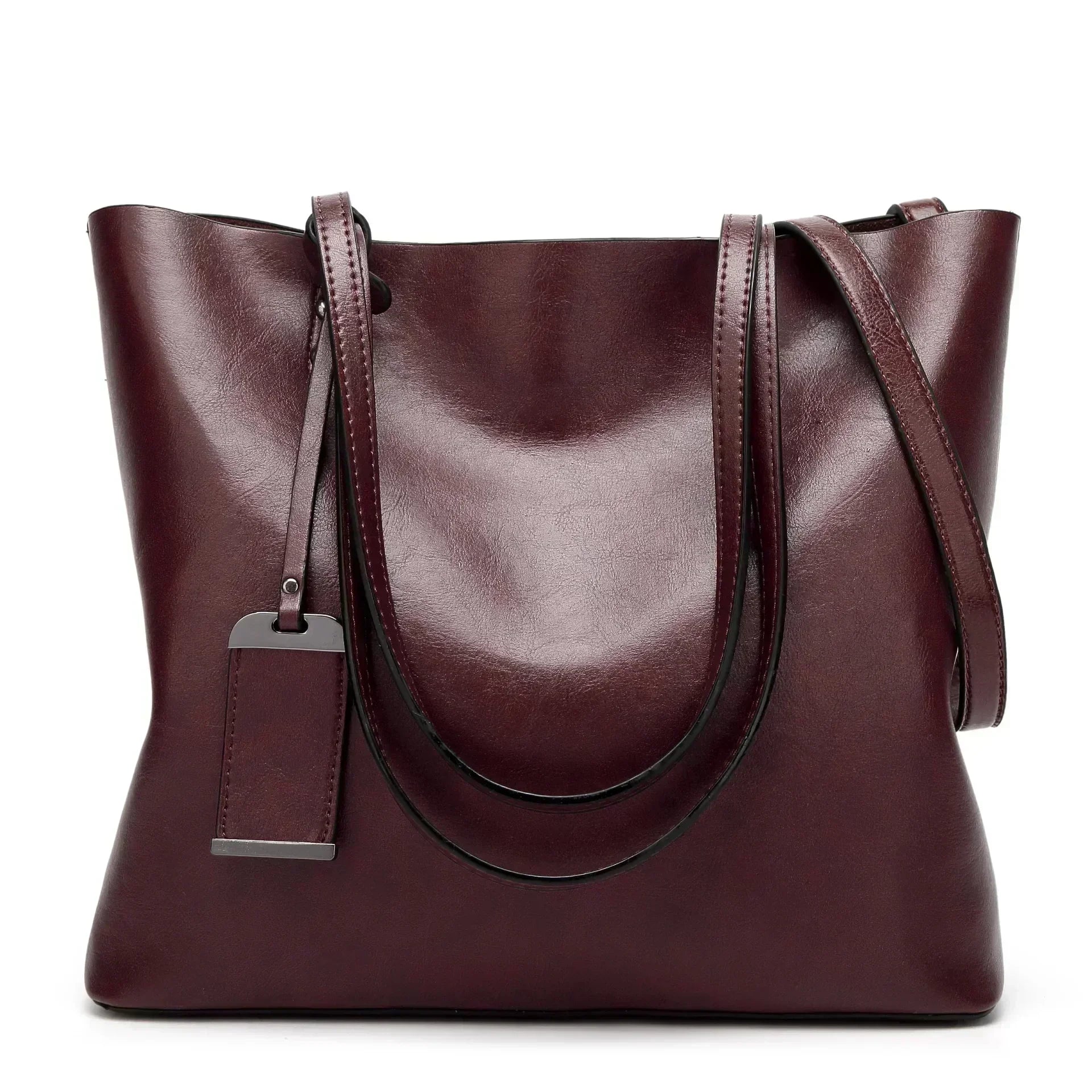 Yade™| Leather Crossbody-Tote Bag