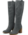 Nelisse™| Suede Block Heel Boots