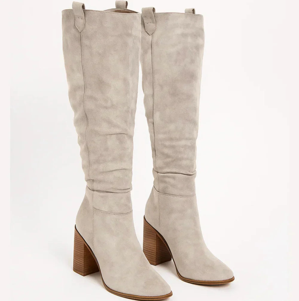 Nelisse™| Suede Block Heel Boots