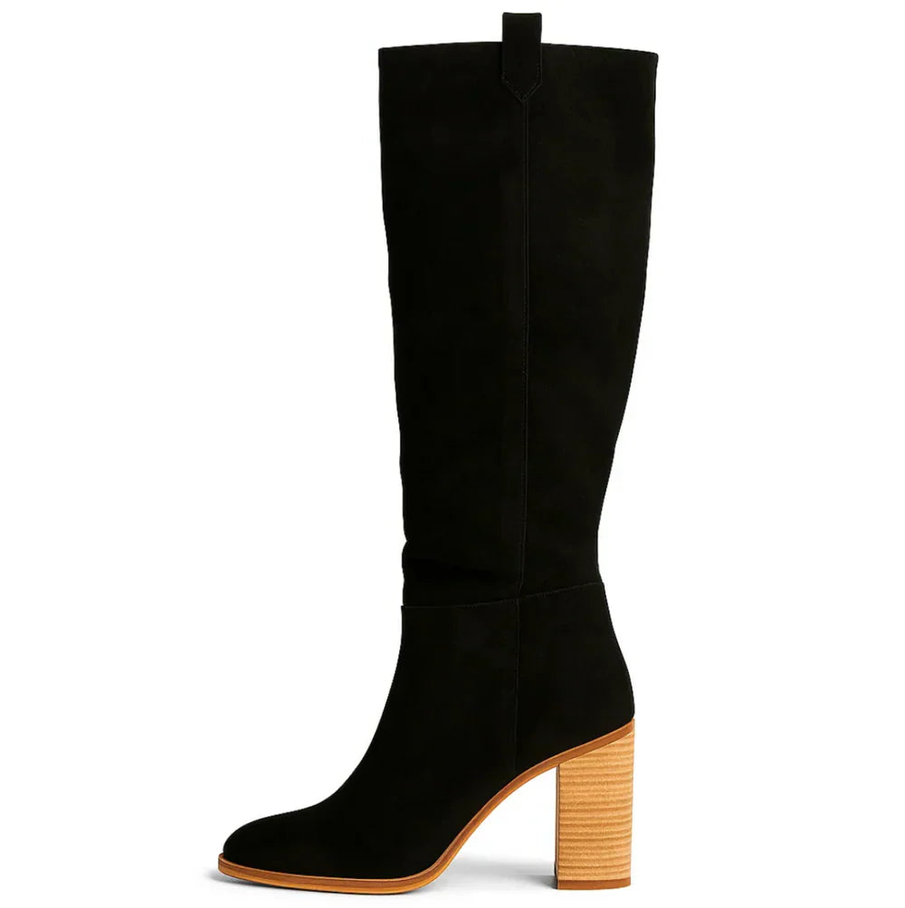 Nelisse™| Suede Block Heel Boots