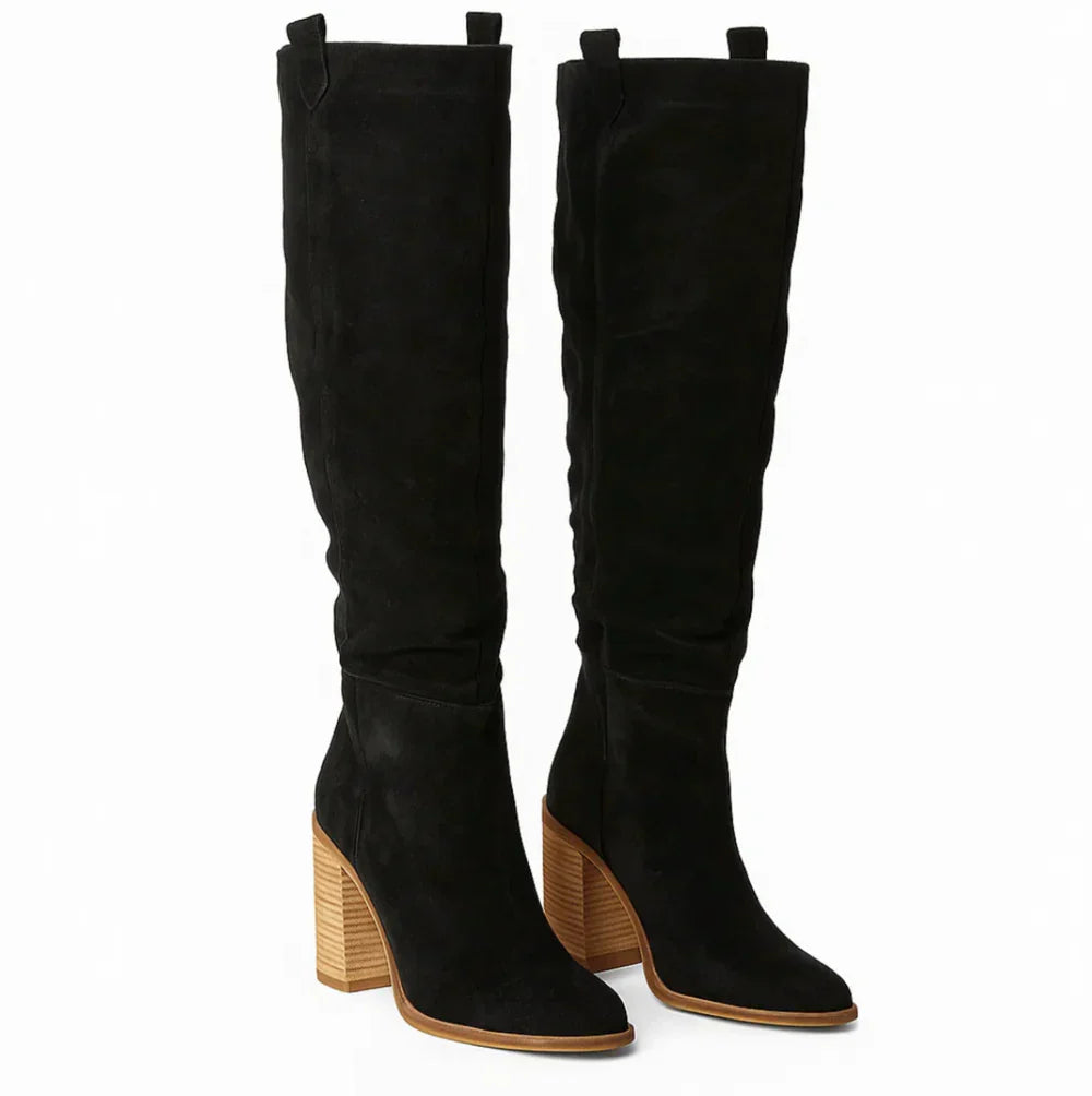 Nelisse™| Suede Block Heel Boots