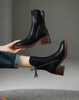 Alerina™| Leather Ankle Boots