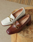 Wensira™| Square Toe Heels