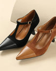 Zalvoria™| Leather Heels