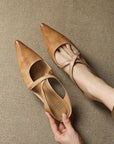Virelina™| Leather Mules