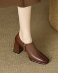 Vionara™| Leather Ankle Boots