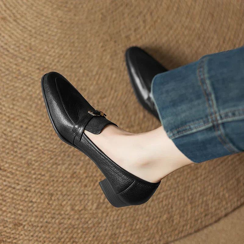 Arvenia™ | Chunky Heel Shoes