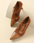 Zalvoria™| Leather Heels