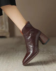 Valenza™| Everly Leather Ankle Boots