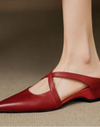 Divina™| Leather Mules