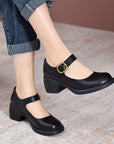 Agnes ™ | Leather Mary Janes
