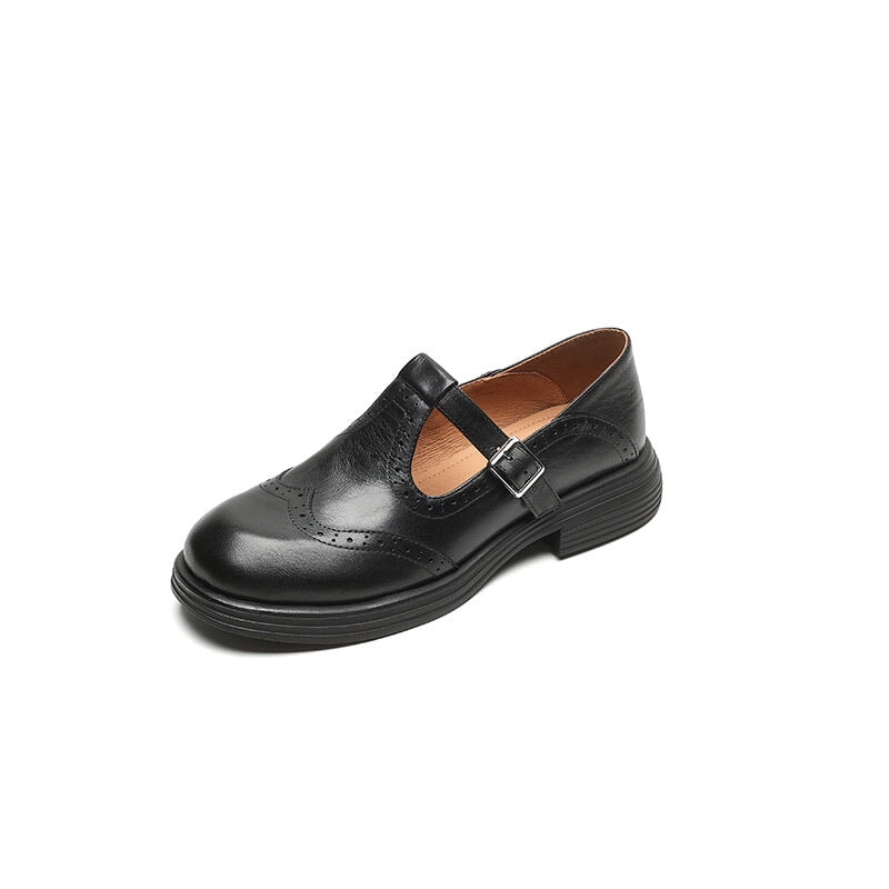 Valenza™| Risla Leather Mary Janes