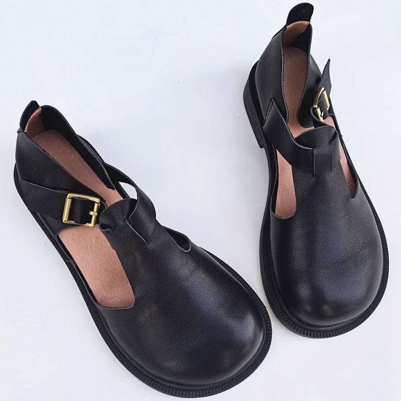 Colette™| Leather Mary Janes