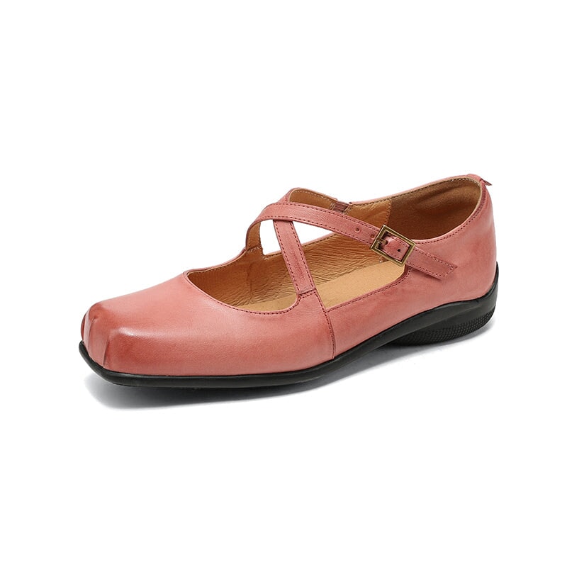 Edith™| Leather Mary Janes