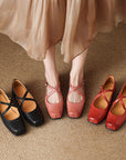 Edith™| Leather Mary Janes