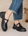 Valenza™| Risla Leather Mary Janes