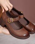 Agnes ™ | Leather Mary Janes