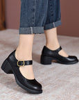 Agnes ™ | Leather Mary Janes