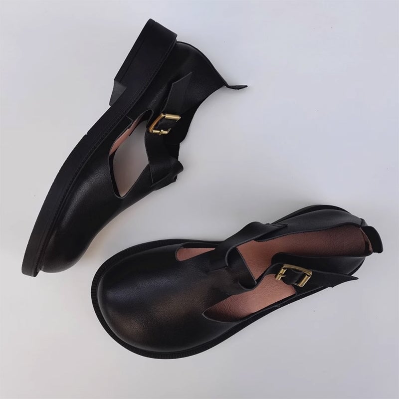 Colette™| Leather Mary Janes