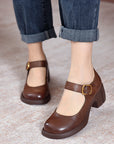 Agnes ™ | Leather Mary Janes