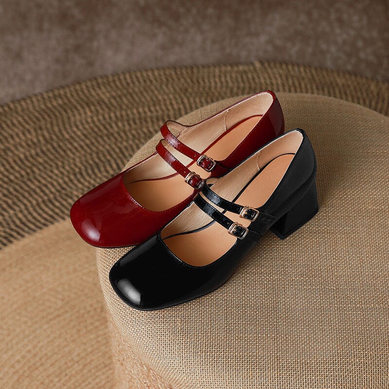 Tavessa™| Leather mary Janes