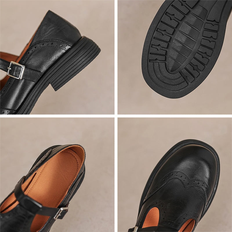 Valenza™| Risla Leather Mary Janes