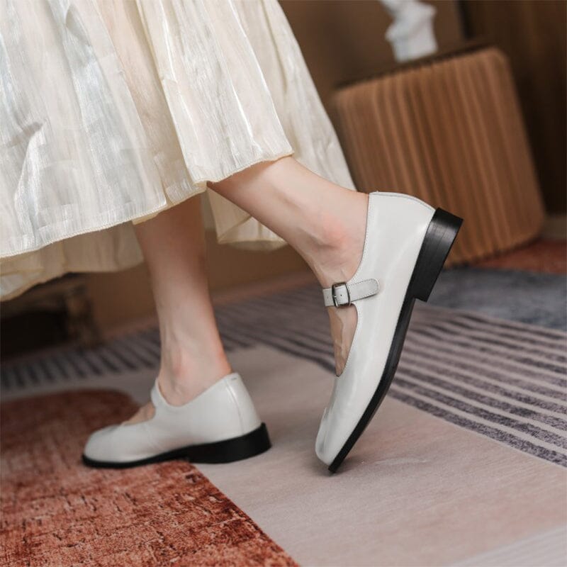 Valenza™| Martha Leather Mary Janes