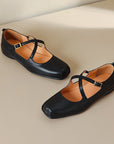 Edith™| Leather Mary Janes