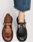 Avenisse™ | Leather Mary Janes