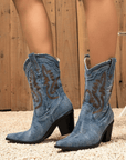 Selinne™| Denim Ankle Boots