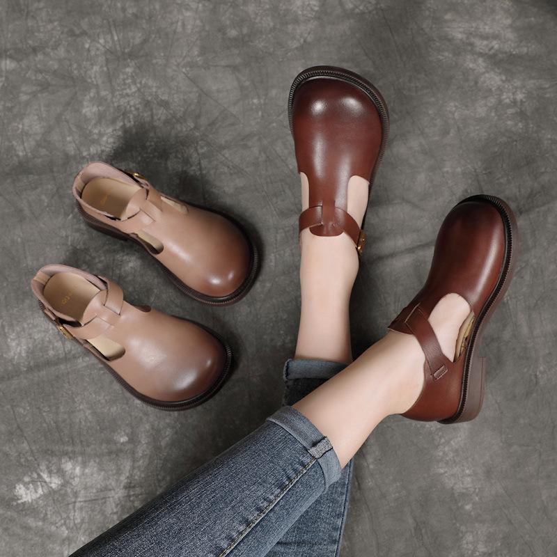 Colette™| Leather Mary Janes