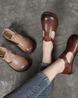 Colette™| Leather Mary Janes